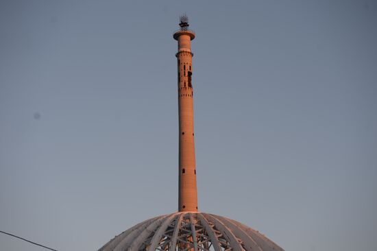 Uncompleted 210 meter TV tower in Yekaterinburg
