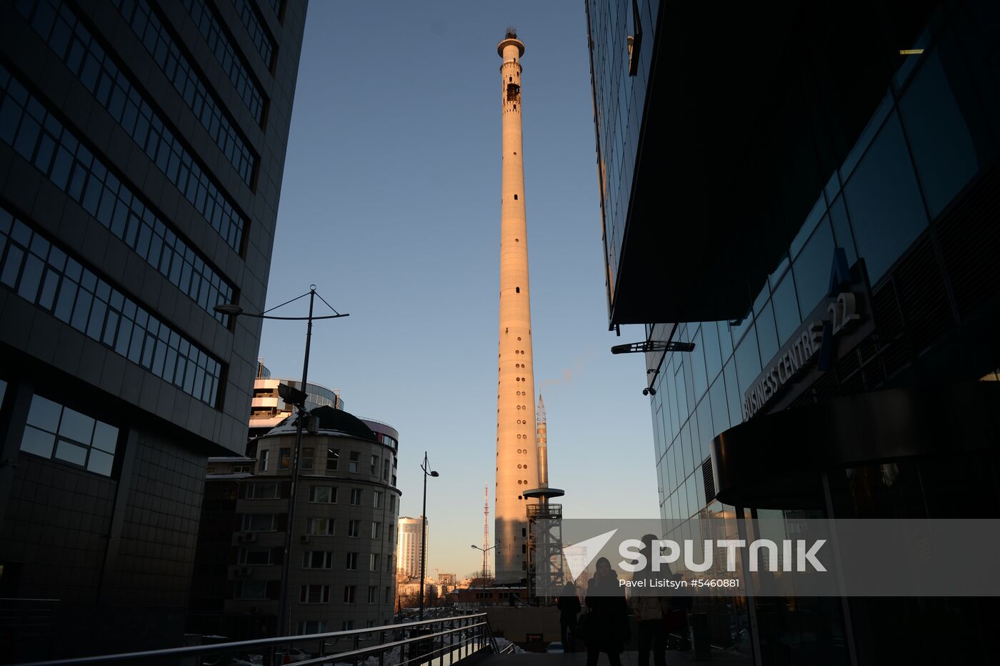Uncompleted 210 meter TV tower in Yekaterinburg