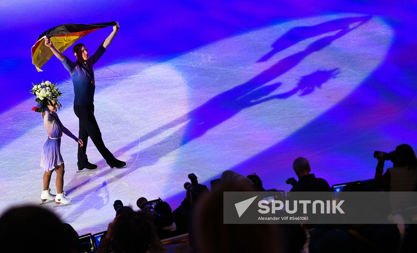Figure skating. World Championships. Pairs. Free skating