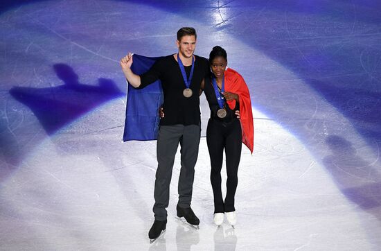 Figure skating. World Championships. Pairs. Free skating