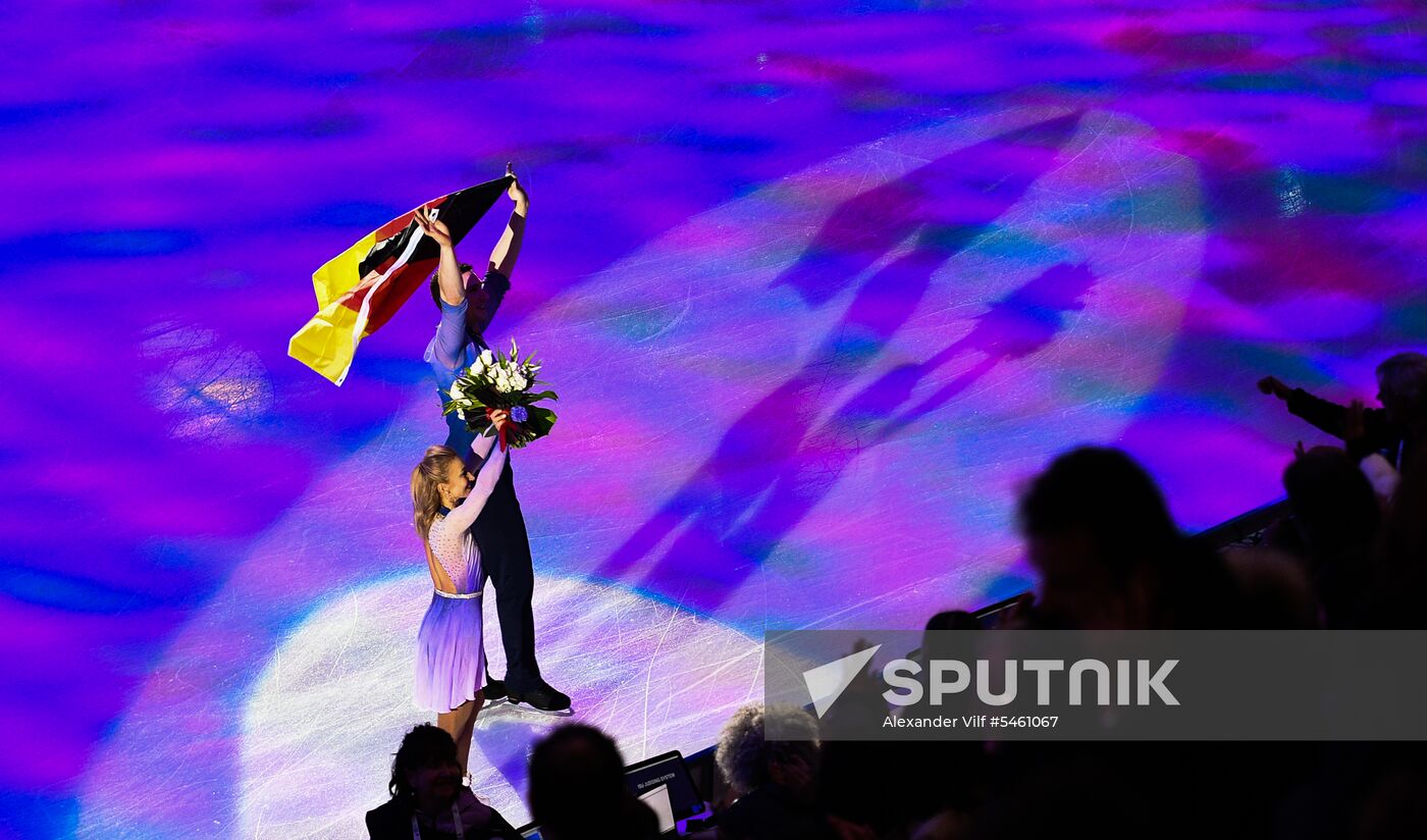 Figure skating. World Championships. Pairs. Free skating