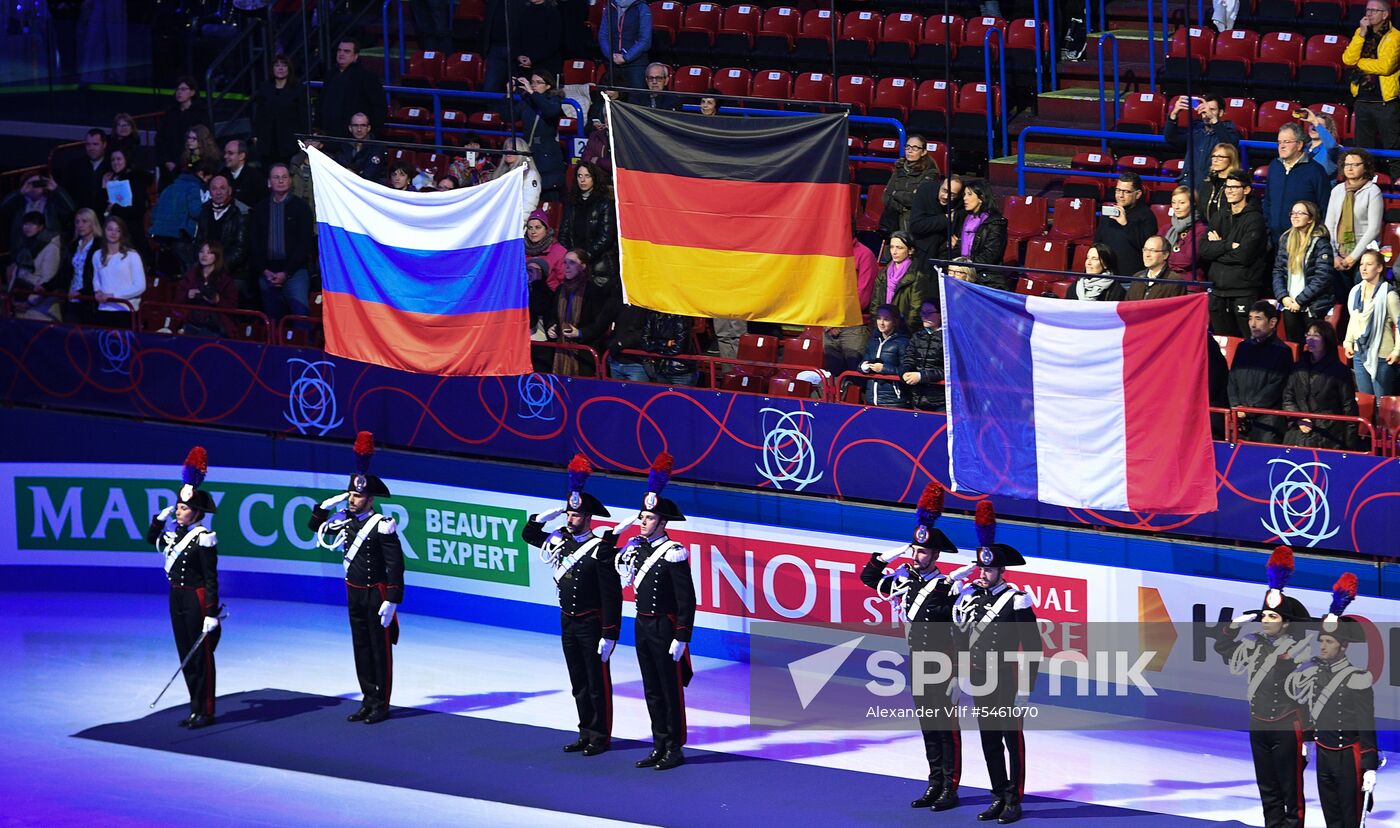Figure skating. World Championships. Pairs. Free skating