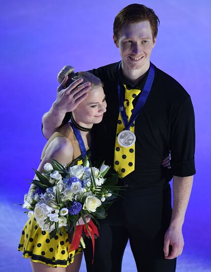 Figure skating. World Championships. Pairs. Free skating