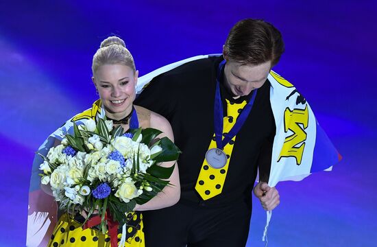 Figure skating. World Championships. Pairs. Free skating