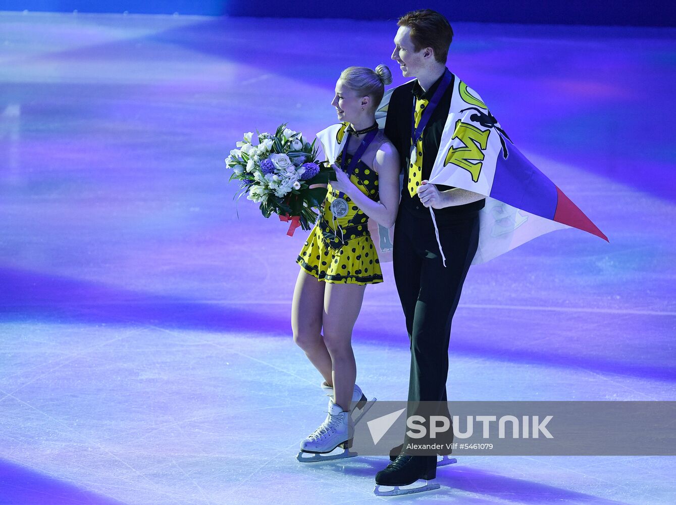 Figure skating. World Championships. Pairs. Free skating