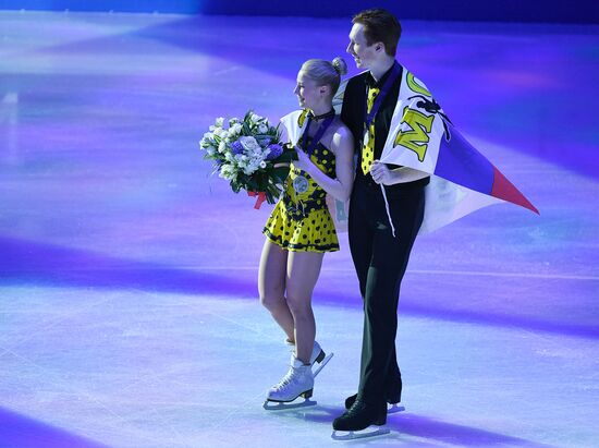 Figure skating. World Championships. Pairs. Free skating