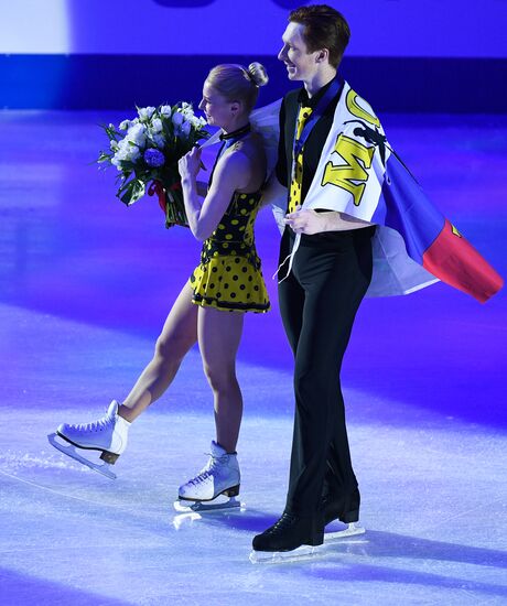 Figure skating. World Championships. Pairs. Free skating