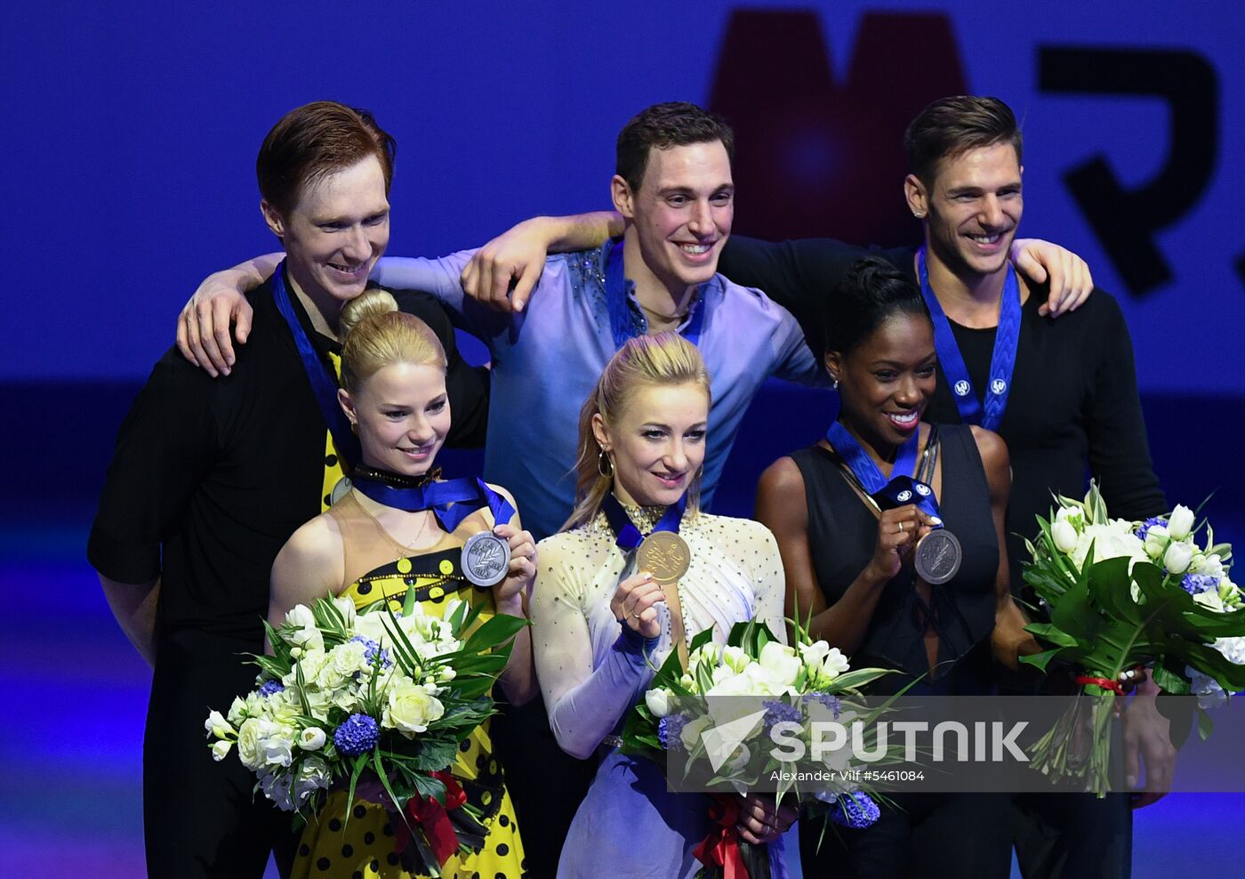 Figure skating. World Championships. Pairs. Free skating
