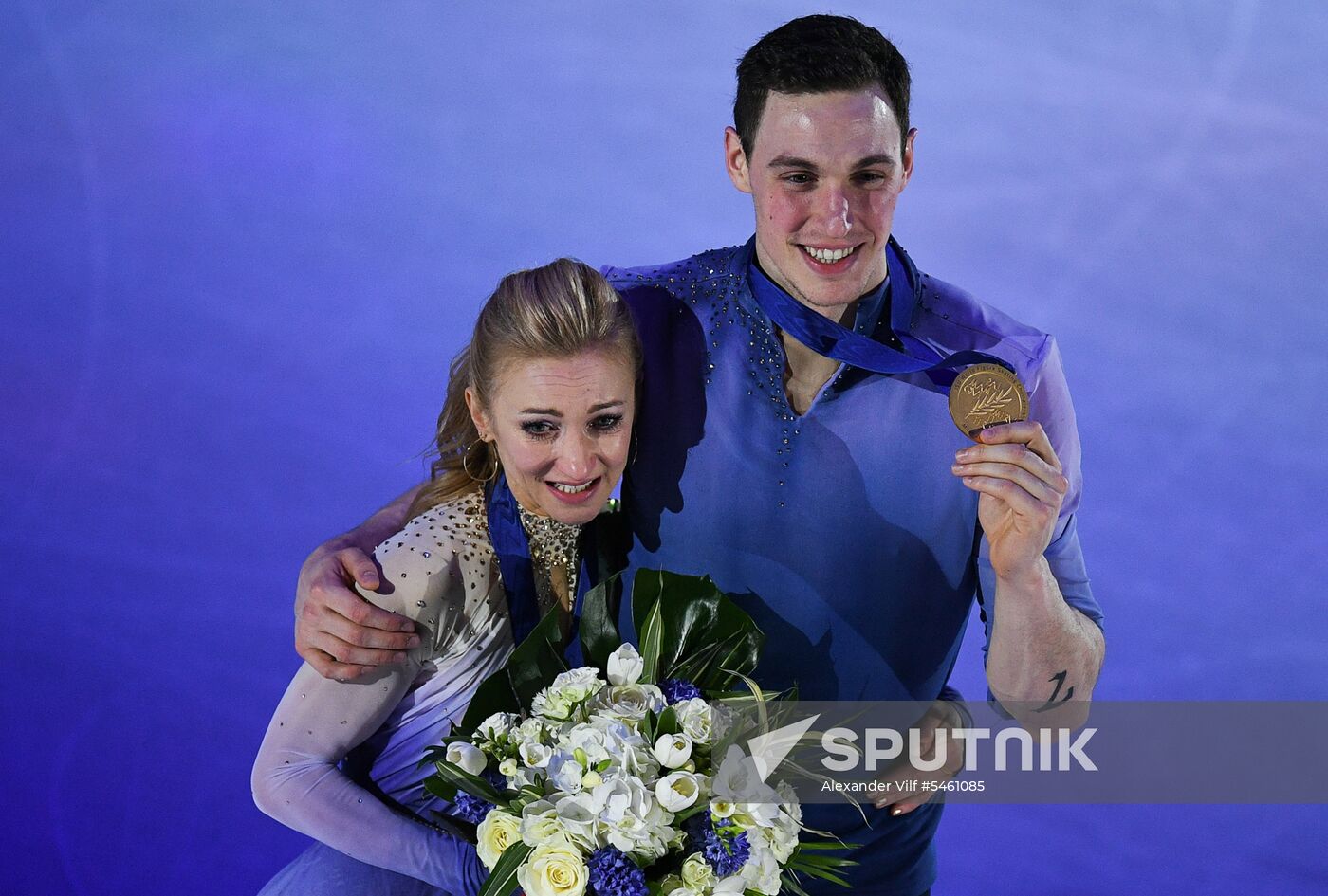 Figure skating. World Championships. Pairs. Free skating