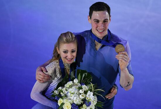 Figure skating. World Championships. Pairs. Free skating
