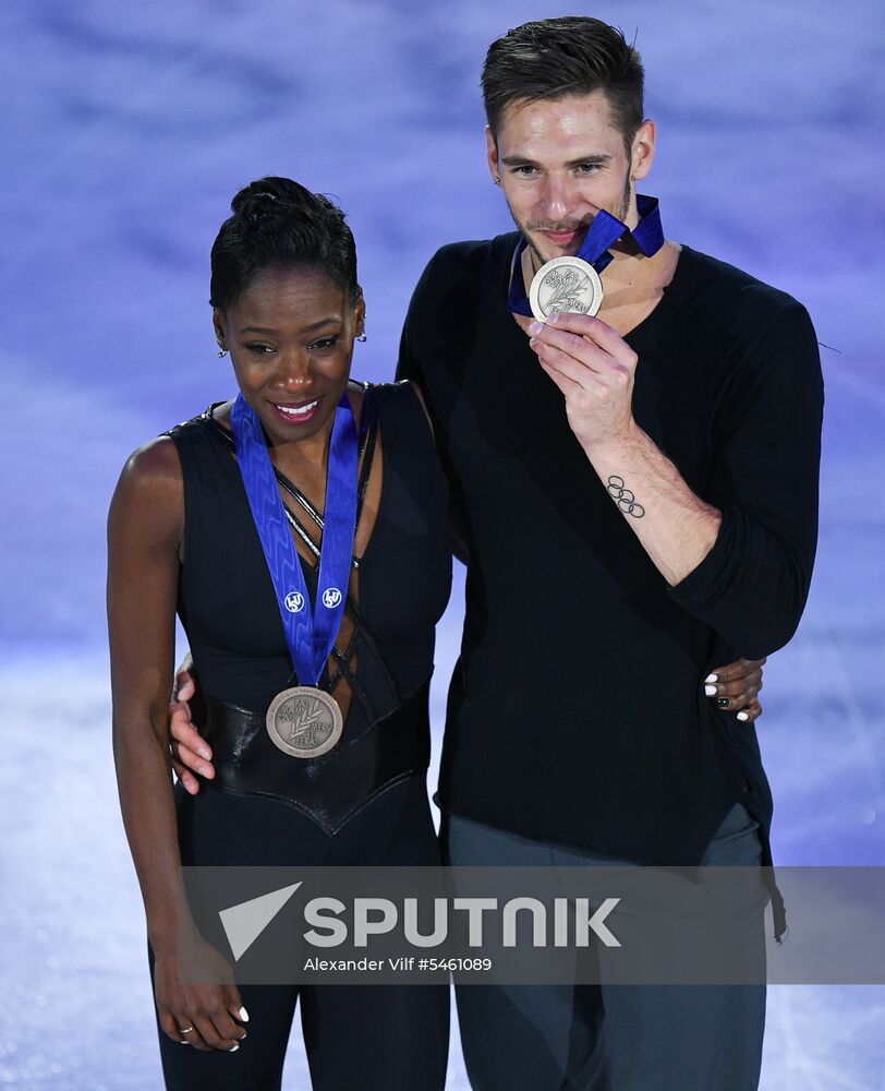 Figure skating. World Championships. Pairs. Free skating