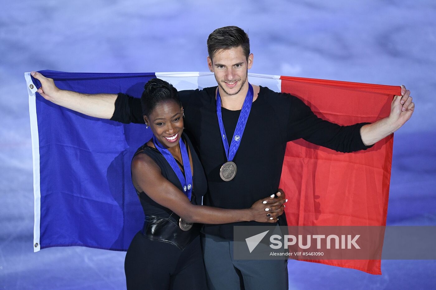 Figure skating. World Championships. Pairs. Free skating