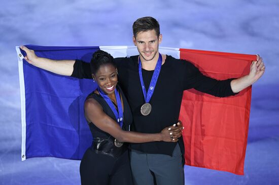 Figure skating. World Championships. Pairs. Free skating