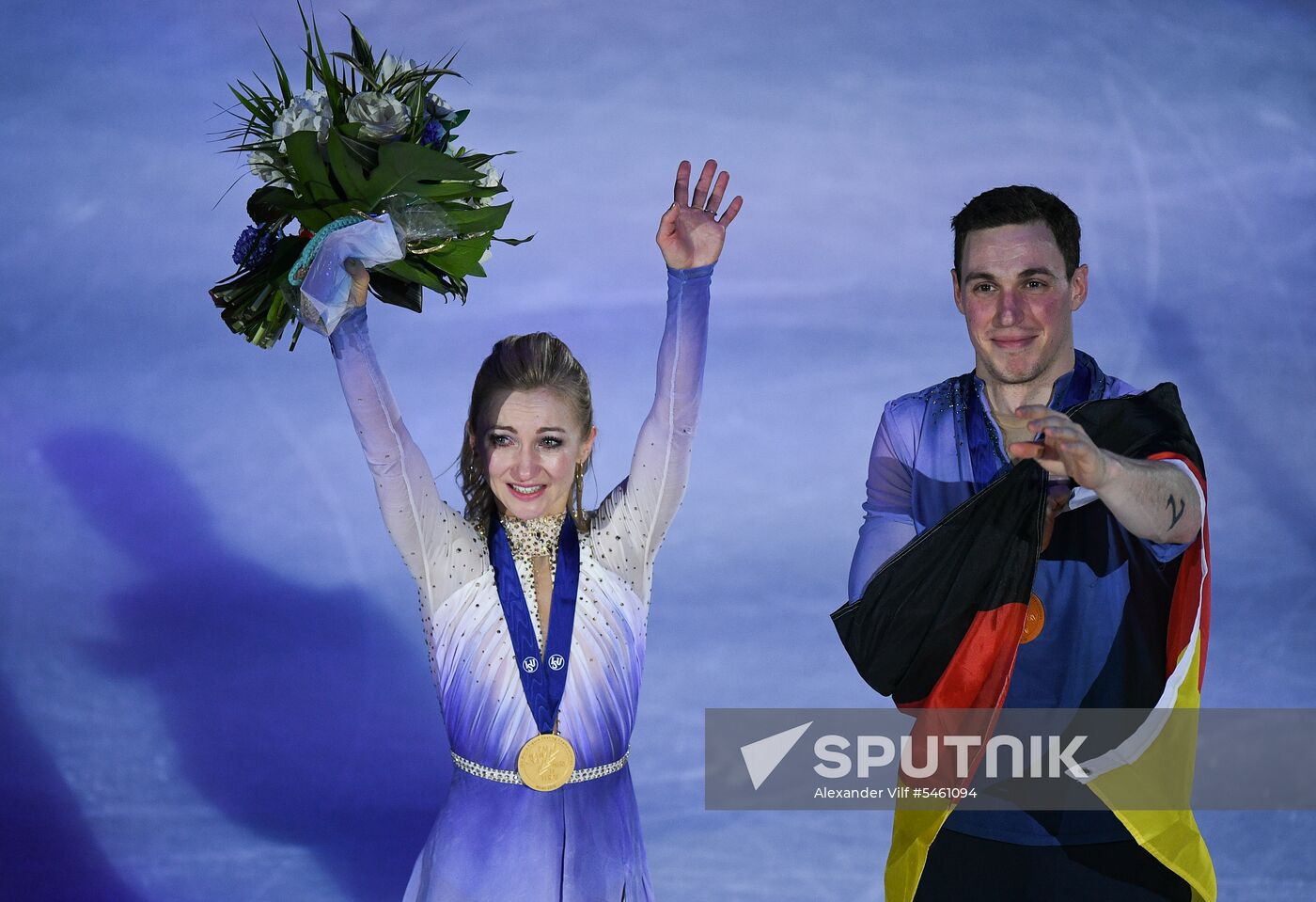 Figure skating. World Championships. Pairs. Free skating