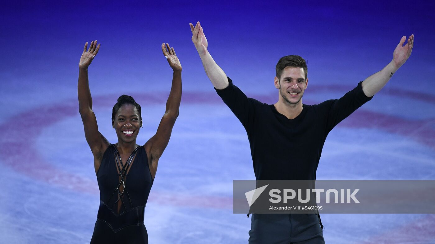 Figure skating. World Championships. Pairs. Free skating