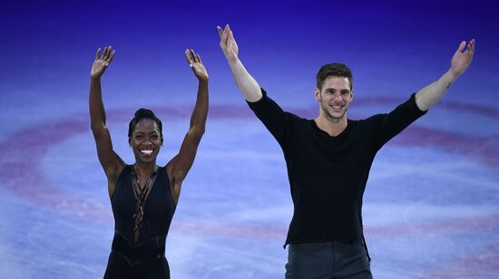 Figure skating. World Championships. Pairs. Free skating