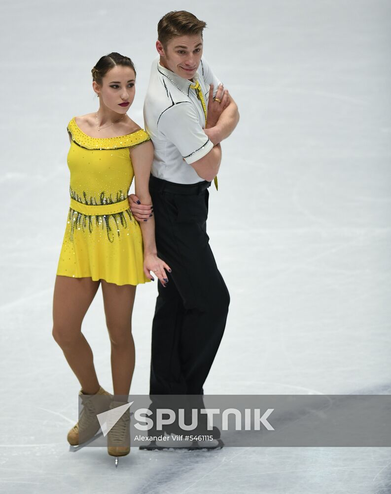 Figure skating. World Championships. Pairs. Free skating
