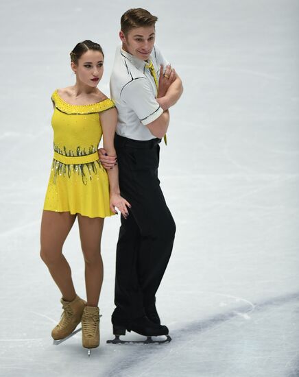 Figure skating. World Championships. Pairs. Free skating