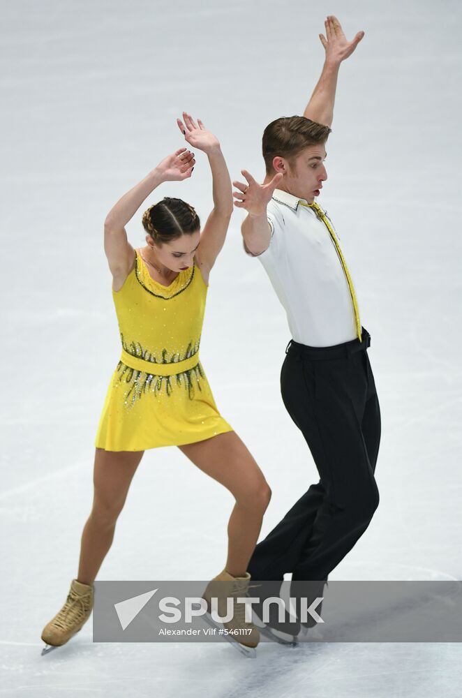 Figure skating. World Championships. Pairs. Free skating