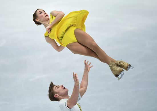 Figure skating. World Championships. Pairs. Free skating