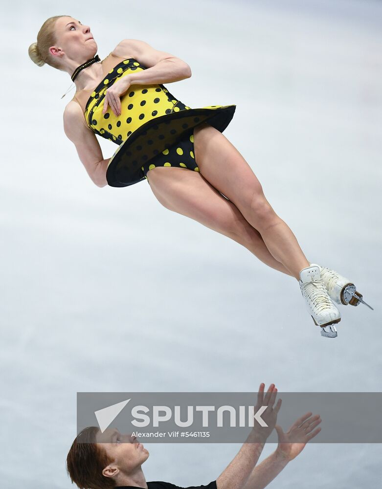 Figure skating. World Championships. Pairs. Free skating