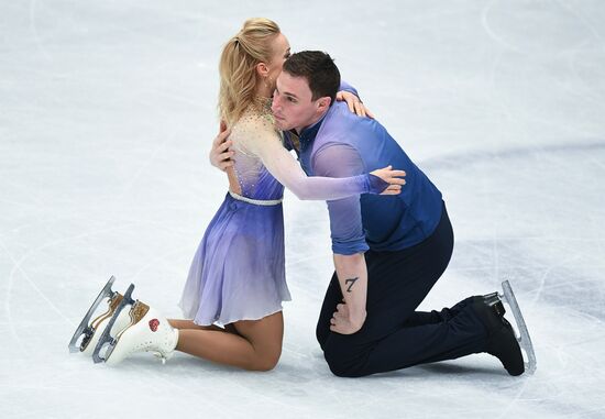Figure skating. World Championships. Pairs. Free skating