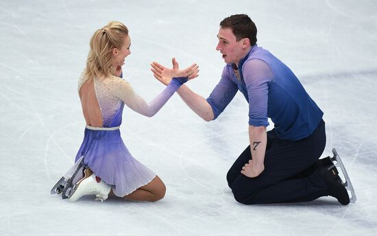 Figure skating. World Championships. Pairs. Free skating