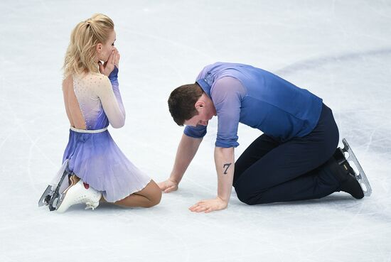 Figure skating. World Championships. Pairs. Free skating