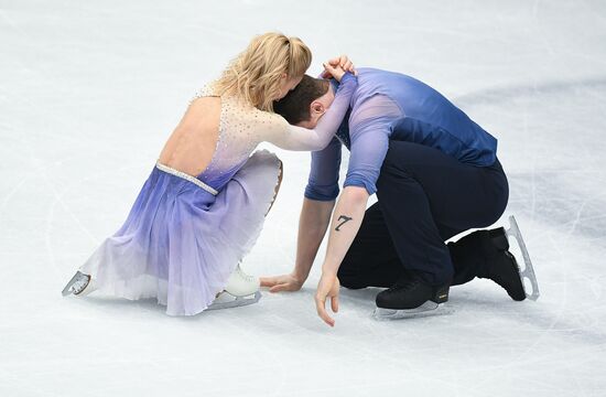 Figure skating. World Championships. Pairs. Free skating