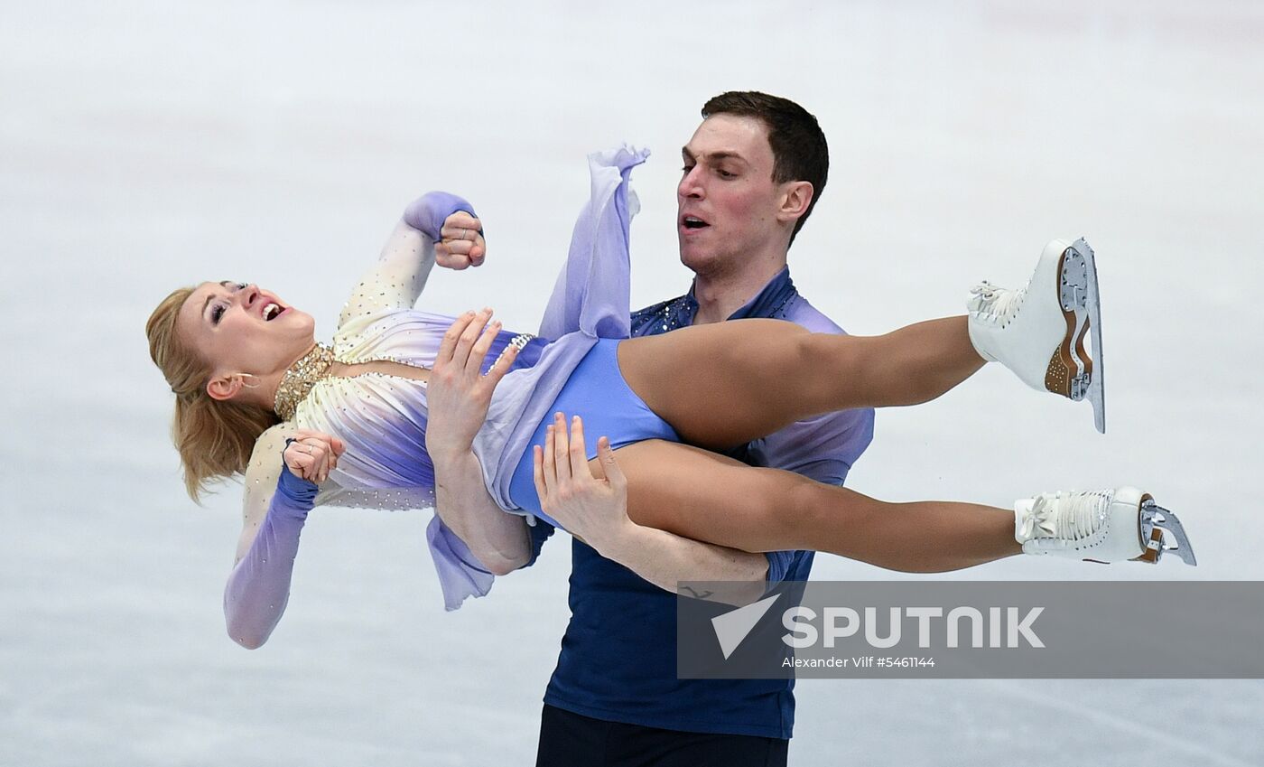 Figure skating. World Championships. Pairs. Free skating