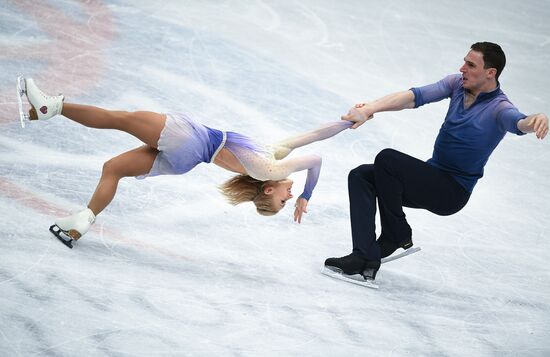 Figure skating. World Championships. Pairs. Free skating