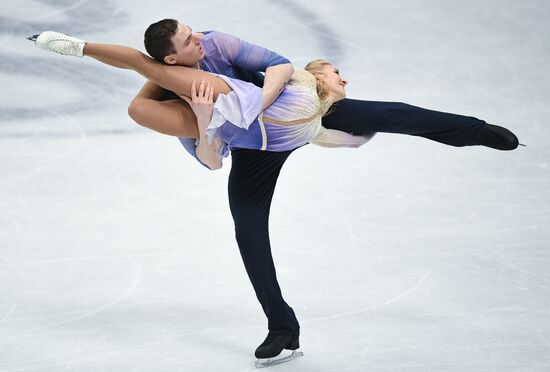 Figure skating. World Championships. Pairs. Free skating