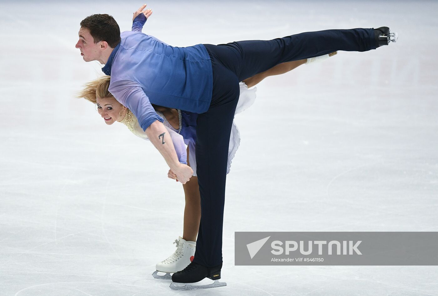Figure skating. World Championships. Pairs. Free skating