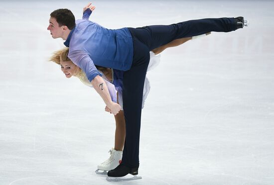 Figure skating. World Championships. Pairs. Free skating