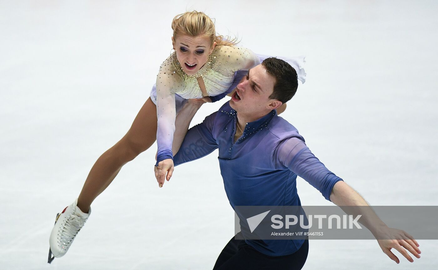 Figure skating. World Championships. Pairs. Free skating