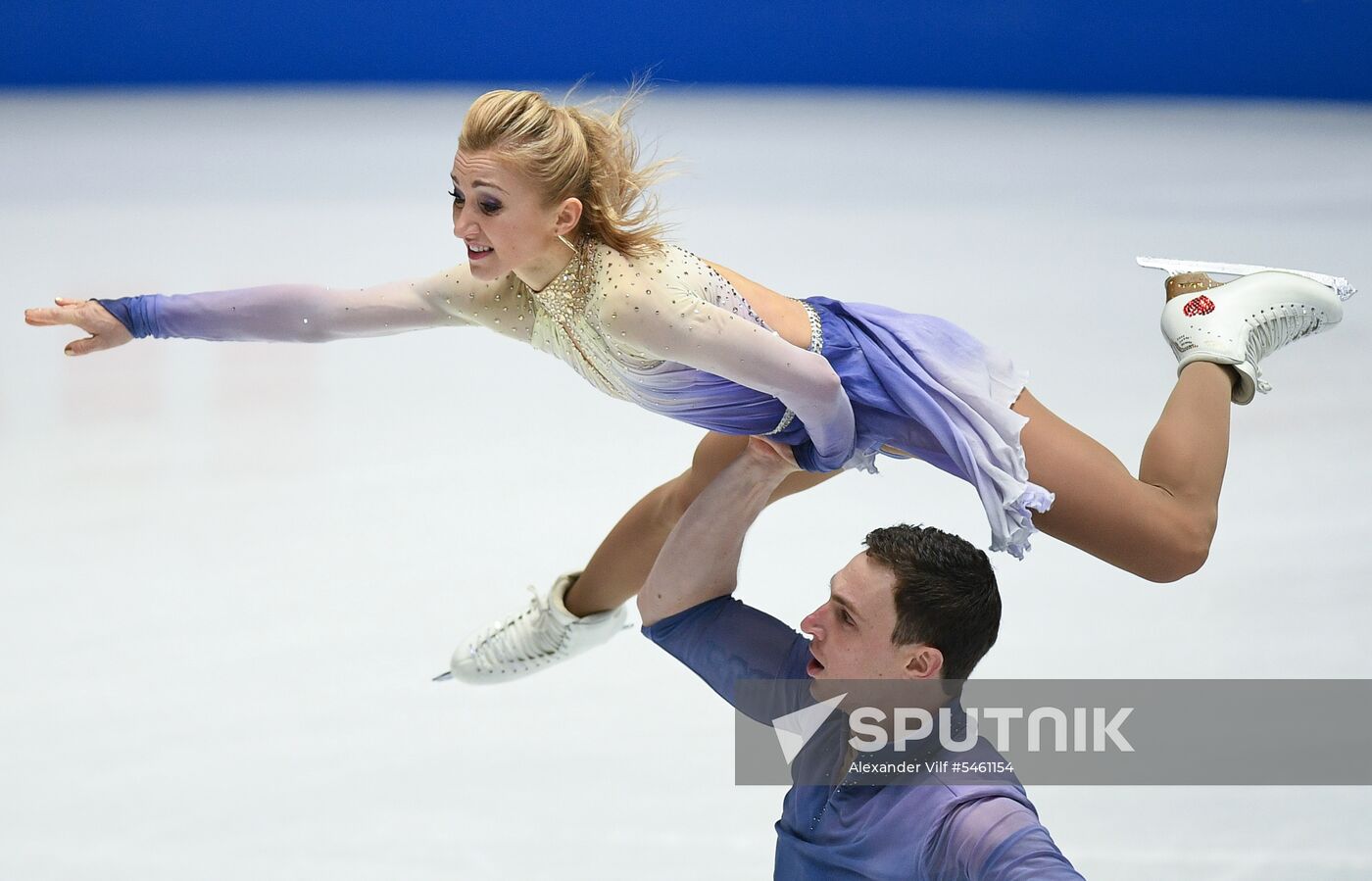 Figure skating. World Championships. Pairs. Free skating