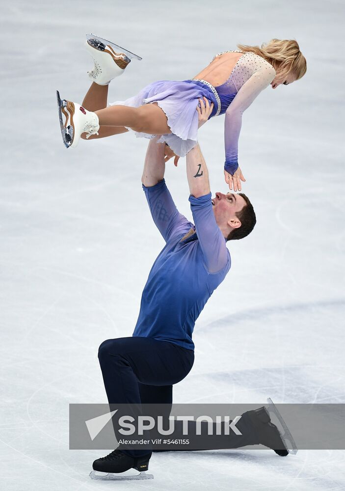Figure skating. World Championships. Pairs. Free skating