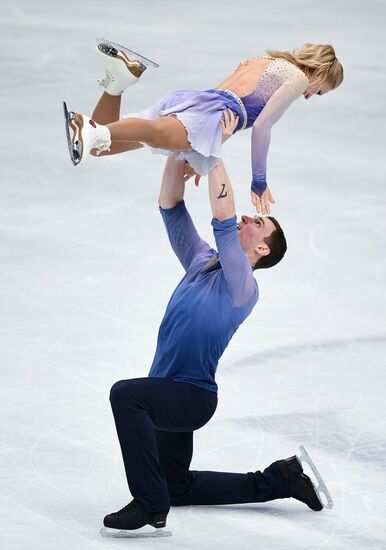 Figure skating. World Championships. Pairs. Free skating