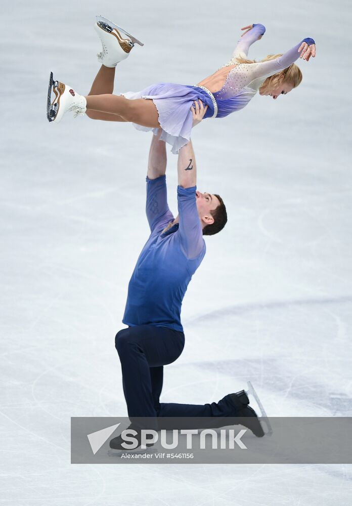 Figure skating. World Championships. Pairs. Free skating