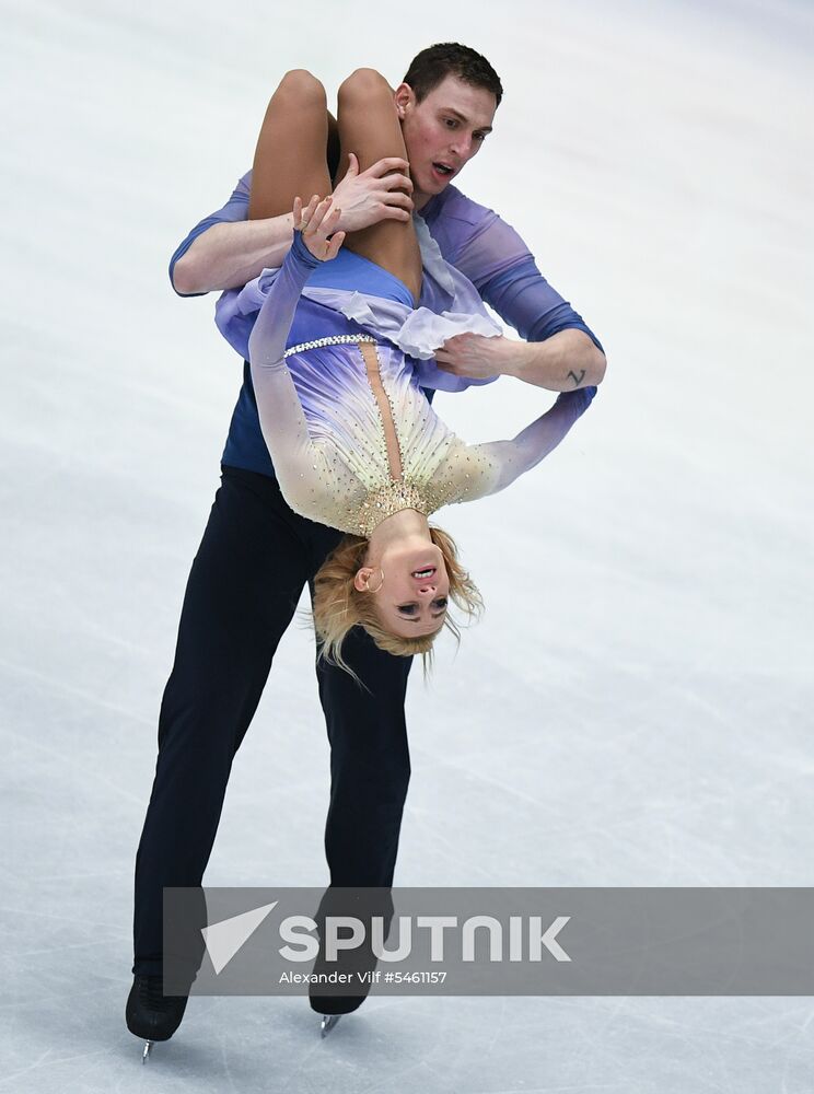 Figure skating. World Championships. Pairs. Free skating