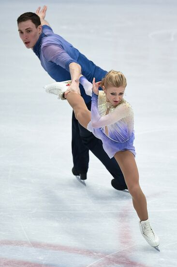 Figure skating. World Championships. Pairs. Free skating