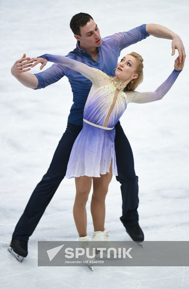 Figure skating. World Championships. Pairs. Free skating