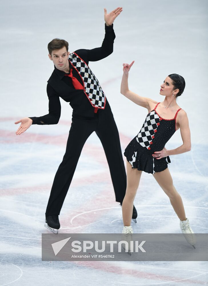 Figure skating. World Championships. Pairs. Free skating