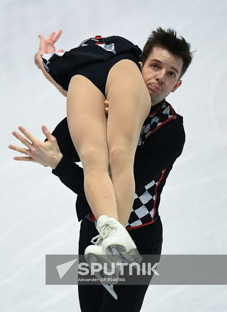 Figure skating. World Championships. Pairs. Free skating