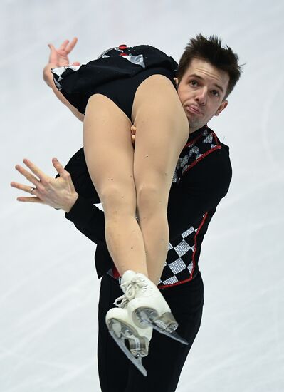Figure skating. World Championships. Pairs. Free skating