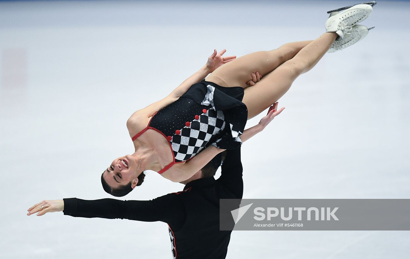 Figure skating. World Championships. Pairs. Free skating