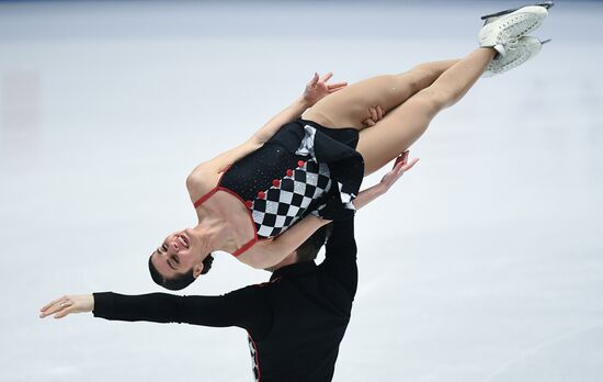 Figure skating. World Championships. Pairs. Free skating