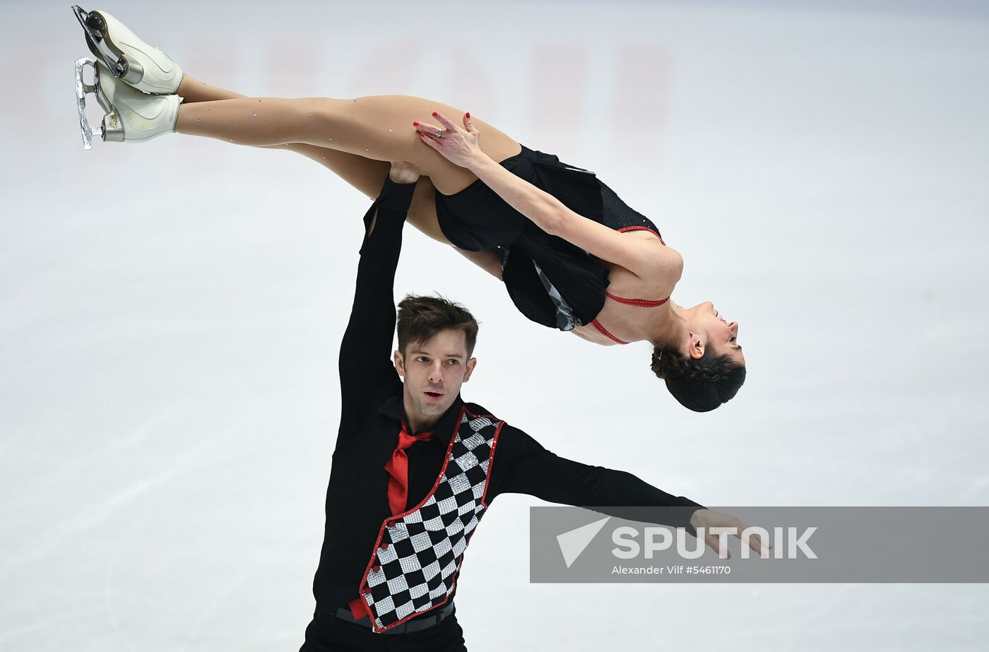 Figure skating. World Championships. Pairs. Free skating