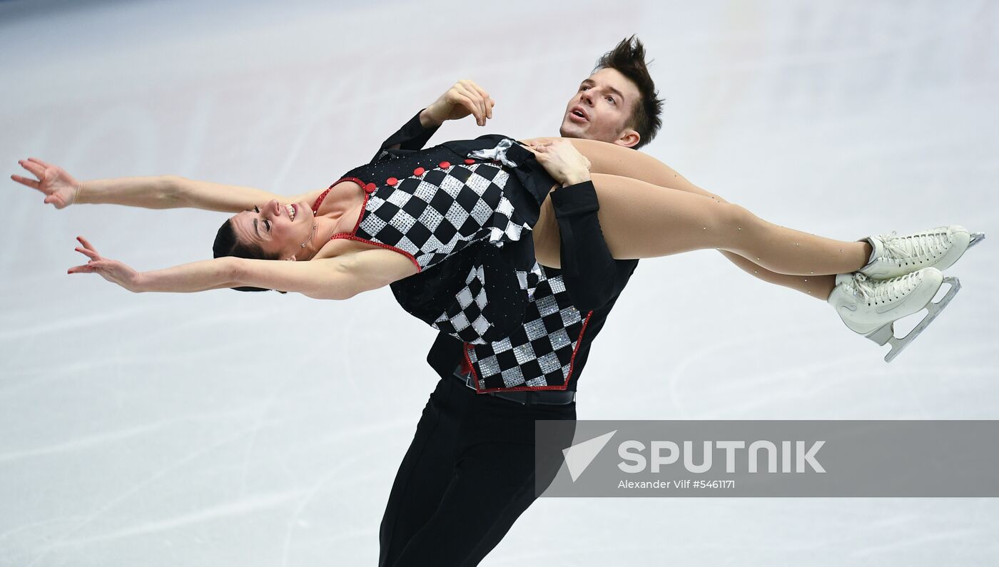Figure skating. World Championships. Pairs. Free skating