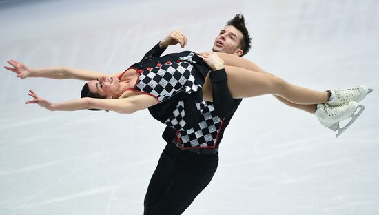 Figure skating. World Championships. Pairs. Free skating